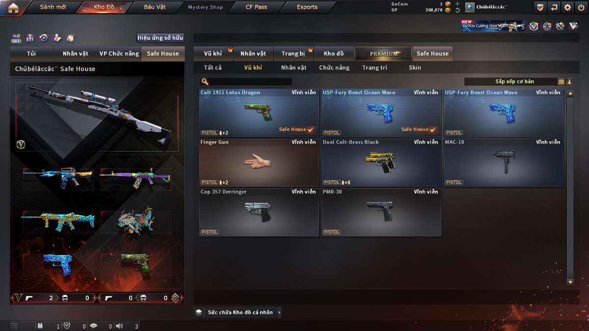 shop acc cf uy tin gia re